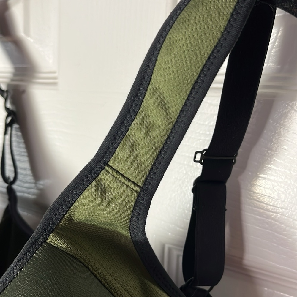 Freya Olive Green and Black Underwire Sports Bra - Picture 5 of 16